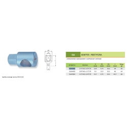 Adapter 3/8''(F) x 1/4''(M) S16H302 Jonnesway